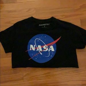 NASA cropped t-shirt